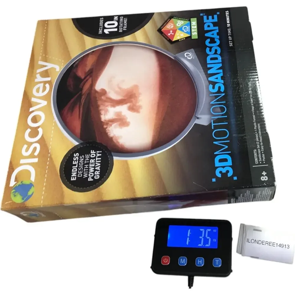 Discovery Kids Age 8+ 3D Motion Sandscape Includes 10 Inch Rotating Frame STEM